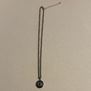 Silver Snap Pendant Necklace